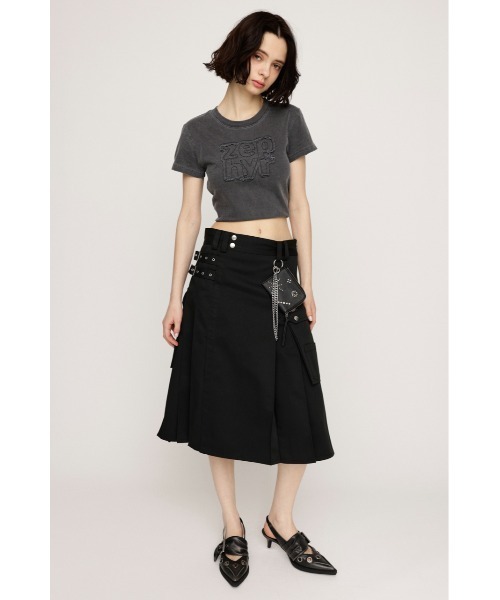 SLY(スライ)の「【限定カラーあり】PATCH LOGO COMPACT T/SH パッチロゴ コンパクト Tシャツ 半袖 夏服(Tシャツ/カットソー・レディース・レッド/ライトブラック/ブルー/カーキ/ライトベージュ・FREE)」の7枚目の写真