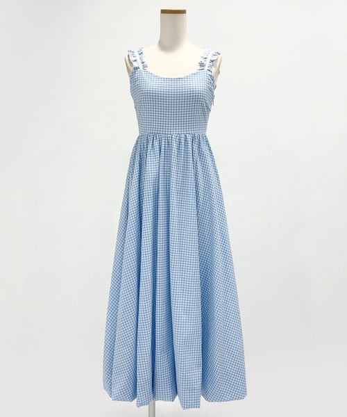 美品⁂センソユニコ⁂ロングワンピース ジャンスカ チェック総柄