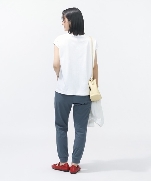 TIGORA(ティゴラ)の「ティゴラ TIGORA UVカットコットンフレンチスリーブTシャツ(Tシャツ/カットソー・レディース・ライトベージュ/ブラック/ホワイト/ペールイエロー・S/XL/M/L)」の22枚目の写真