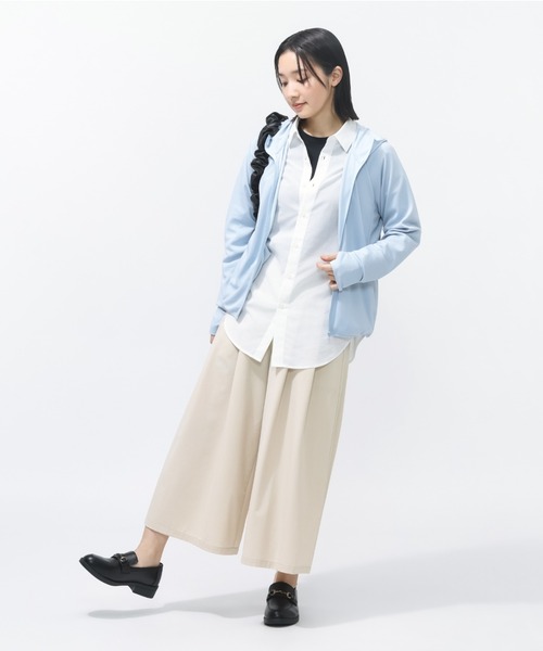 TIGORA(ティゴラ)の「ティゴラ TIGORA UVカットコットンフレンチスリーブTシャツ(Tシャツ/カットソー・レディース・ライトベージュ/ブラック/ホワイト/ペールイエロー・S/XL/M/L)」の13枚目の写真