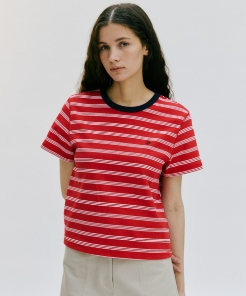 dp logo stripe t-shirt