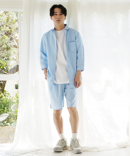 En serio TOKYO(エンソリオトーキョー)の「綿麻トランクスショーツ(その他パンツ・メンズ・ホワイト系/ブルー系/ブラック/ネイビー/グレー/ピンク/ターコイズブルー・MEDIUM/LARGE/X-LARGE)」の17枚目の写真