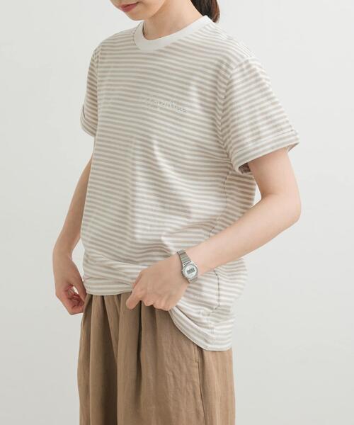 GYMPHLEX（ジムフレックス）の「GYMPHLEX　SHORT-SLEEVE T-SHIRTS（Tシャツ/カットソー・レディース・ブラック/チャコールグレー/グリーン/ブルー系その他/ベージュ系その他・14）」の3枚目の写真