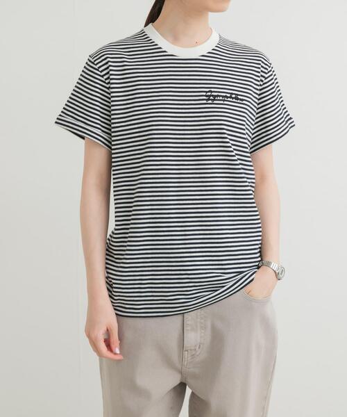 GYMPHLEX（ジムフレックス）の「GYMPHLEX　SHORT-SLEEVE T-SHIRTS（Tシャツ/カットソー・レディース・ブラック/チャコールグレー/グリーン/ブルー系その他/ベージュ系その他・14）」の5枚目の写真