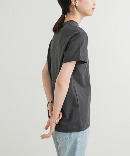 GYMPHLEX（ジムフレックス）の「GYMPHLEX　SHORT-SLEEVE T-SHIRTS（Tシャツ/カットソー・レディース・ブラック/チャコールグレー/グリーン/ブルー系その他/ベージュ系その他・14）」の6枚目の写真
