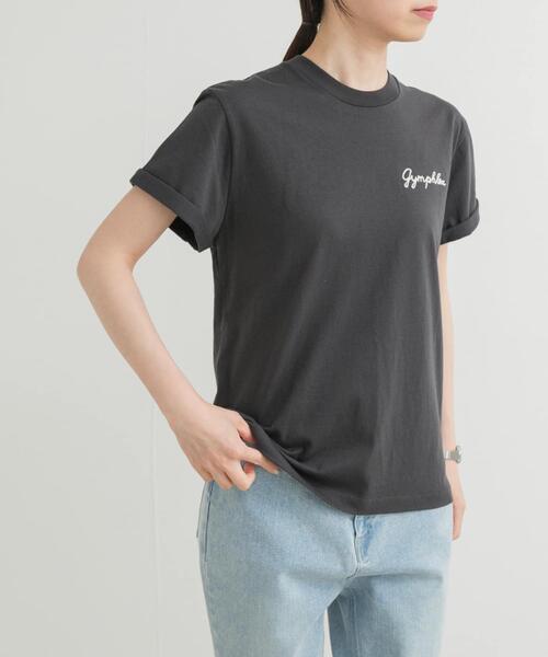 GYMPHLEX（ジムフレックス）の「GYMPHLEX　SHORT-SLEEVE T-SHIRTS（Tシャツ/カットソー・レディース・ブラック/チャコールグレー/グリーン/ブルー系その他/ベージュ系その他・14）」の7枚目の写真