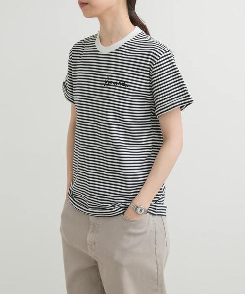 GYMPHLEX（ジムフレックス）の「GYMPHLEX　SHORT-SLEEVE T-SHIRTS（Tシャツ/カットソー・レディース・ブラック/チャコールグレー/グリーン/ブルー系その他/ベージュ系その他・14）」の20枚目の写真