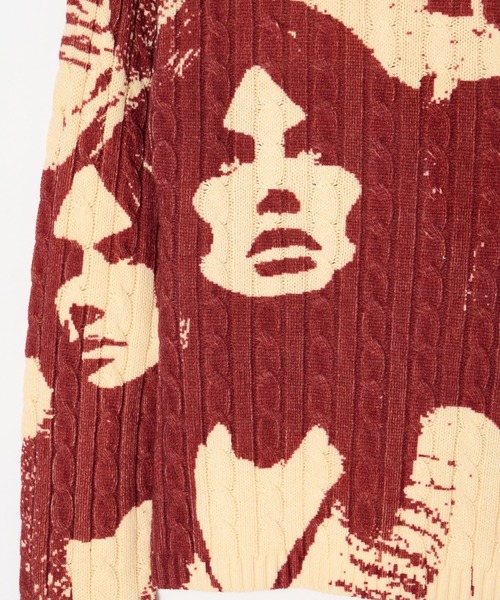 BEEDEN ニット セーター FACE PRINT KNIT レディース : ZOZOTOWN Yahoo