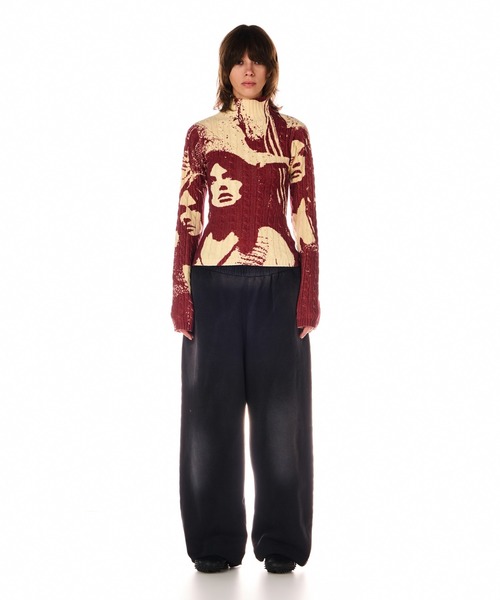 BEEDEN ニット セーター FACE PRINT KNIT レディース : ZOZOTOWN Yahoo