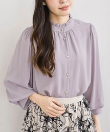 ラベンダー」に該当するシャツ/ブラウス（フリル）ファッション通販
