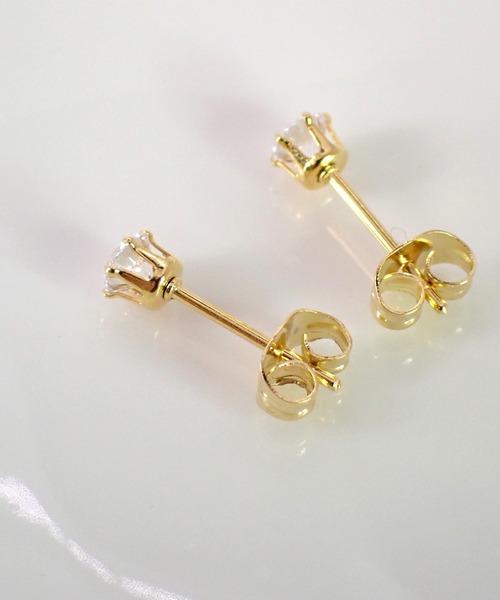 CERCA(チェルカ)の「HaRu*/ハート&キューピッド 最高級ジルコニアピアス(4mm)(ピアス(両耳用)・レディース・A/B・FREE)」の8枚目の写真
