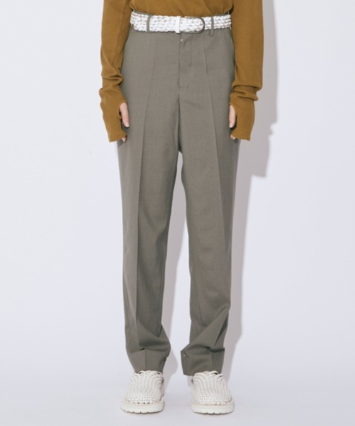 beautiful people（ビューティフルピープル）の「light wool tropical  slim pants（スラックス・レディース・カーキ/ダークオリーブ/ブラック・38/36/40）」の3枚目の写真