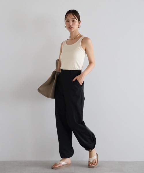 トップス ENFOLD BASIC TANK-TOP ENFOLD｜エンフォルドのキャミソール・タンクトップ（カットソー