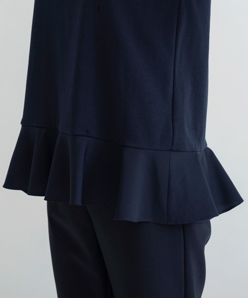 Sono（ソーノ）の「【SONO/ソーノ】ノースリーブフリマプルオーバー（Tシャツ/カットソー・レディース・ホワイト/ネイビー/ブラック・1/2）」の20枚目の写真