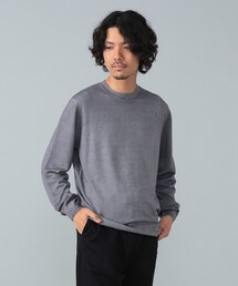 BRILLA per il gusto | FILIPPO DE LAURENTIIS / 12ゲージ ウール ガーメントダイ クルーネックニット(ニット/セーター)