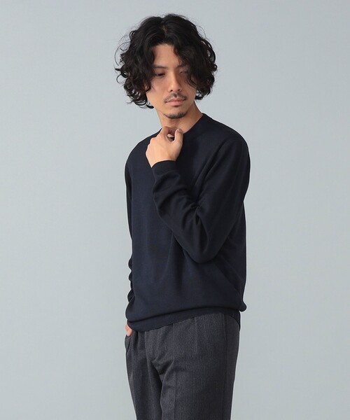 FILIPPO DE LAURENTIIS / 12ゲージ ウール ガーメントダイ クルー