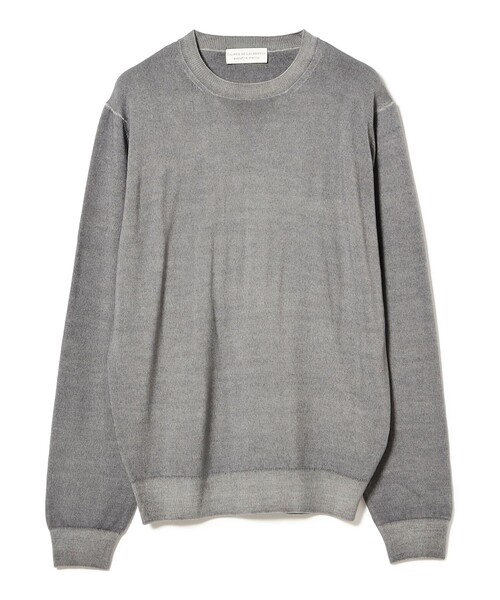 BRILLA per il gusto（ブリッラペルイルグースト）の「FILIPPO DE LAURENTIIS / 12ゲージ ウール ガーメントダイ クルーネックニット（ニット/セーター・メンズ・ブルー系その他2/ブラック系その他2/ネイビー・48/46/44/52/50）」の12枚目の写真