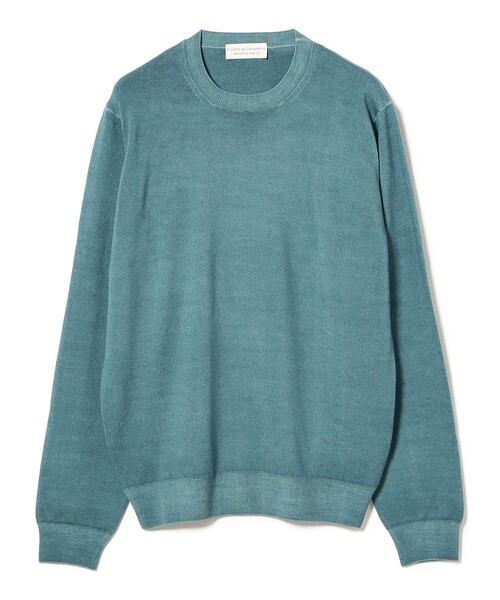 BRILLA per il gusto（ブリッラペルイルグースト）の「FILIPPO DE LAURENTIIS / 12ゲージ ウール ガーメントダイ クルーネックニット（ニット/セーター・メンズ・ブルー系その他2/ブラック系その他2/ネイビー・48/46/44/52/50）」の5枚目の写真