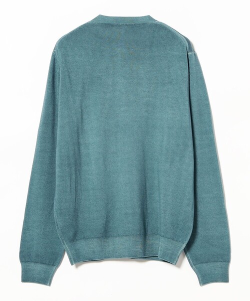 BRILLA per il gusto（ブリッラペルイルグースト）の「FILIPPO DE LAURENTIIS / 12ゲージ ウール ガーメントダイ クルーネックニット（ニット/セーター・メンズ・ブルー系その他2/ブラック系その他2/ネイビー・48/46/44/52/50）」の6枚目の写真