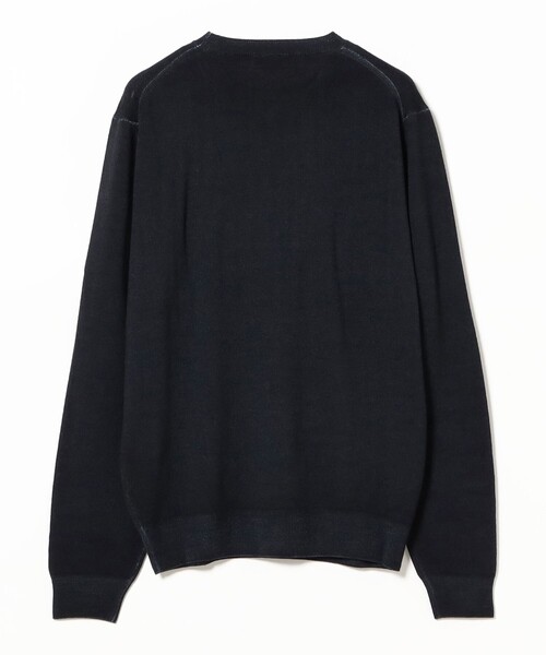 BRILLA per il gusto（ブリッラペルイルグースト）の「FILIPPO DE LAURENTIIS / 12ゲージ ウール ガーメントダイ クルーネックニット（ニット/セーター・メンズ・ブルー系その他2/ブラック系その他2/ネイビー・48/46/44/52/50）」の9枚目の写真