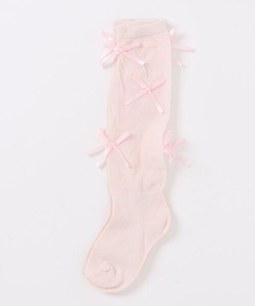 aimoha(アイモハ)の「【aimoha-KIDS-】サイドリボン付きミドルソックス(ソックス/靴下・キッズ・グレー/ピンク/ホワイト/イエロー・SMALL/MEDIUM/LARGE)」の15枚目の写真