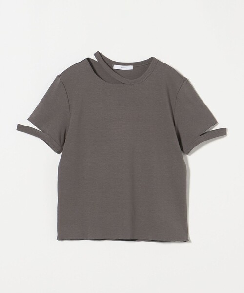 ASTRAET【アストラット】 コットン フライス トリム UネックT