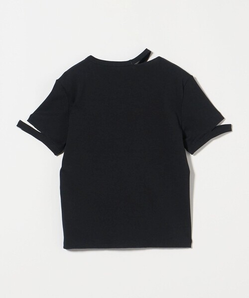 ASTRAET＞フライス エリソデスリット クルーネックTシャツ（T