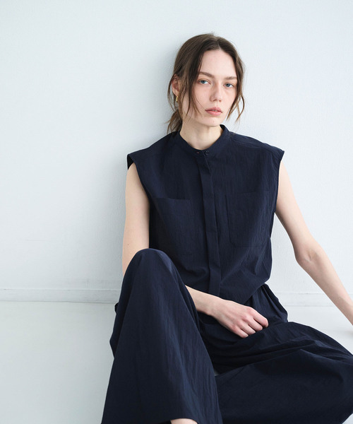 N.O.R.C(ノーク)の「ナイロンタスランノースリーブシャツ【AIRY MOTION】(シャツ/ブラウス・レディース・ブルー/ネイビー・フリー)」の4枚目の写真