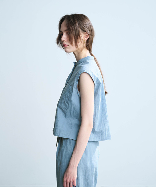 N.O.R.C(ノーク)の「ナイロンタスランノースリーブシャツ【AIRY MOTION】(シャツ/ブラウス・レディース・ブルー/ネイビー・フリー)」の9枚目の写真