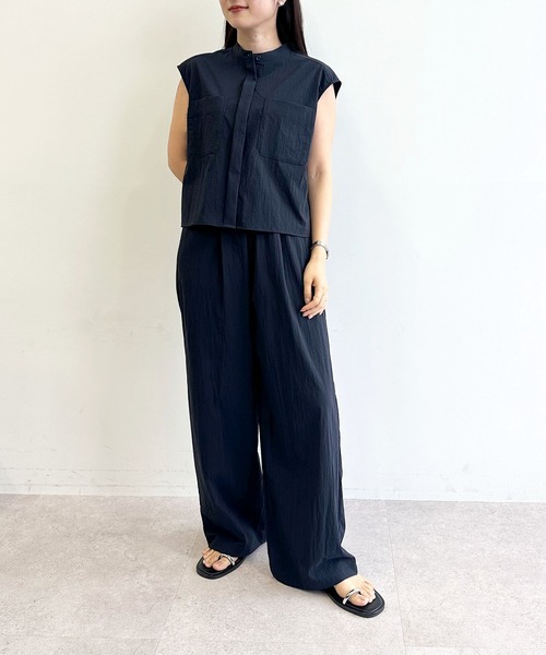 N.O.R.C(ノーク)の「ナイロンタスランノースリーブシャツ【AIRY MOTION】(シャツ/ブラウス・レディース・ブルー/ネイビー・フリー)」の12枚目の写真
