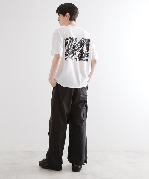 tk.TAKEO KIKUCHI(ティーケータケオキクチ)の「サマーメッシュアンサンブル(Tシャツ/カットソー・メンズ・ブラック/オリーブ/ライトグレー・02/03)」の19枚目の写真