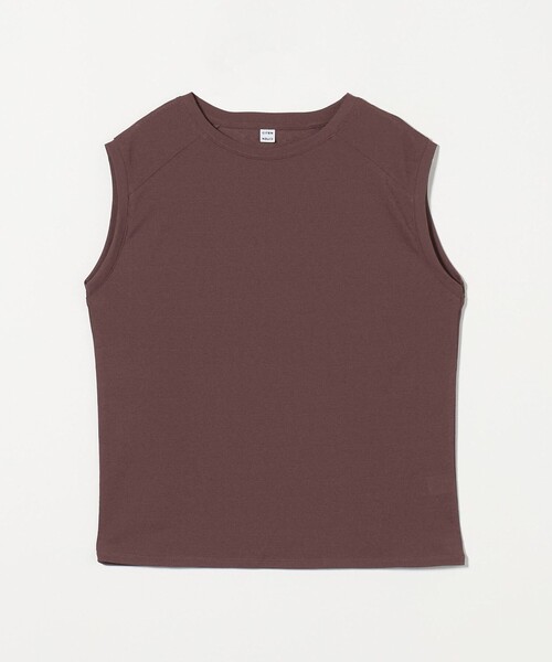 CITEN（シテン）の「＜CITEN＞エッセンシャルシアーノースリーブT（タンクトップ・レディース・ブラック/グレー系/ホワイト/ダークブラウン・FREE）」の10枚目の写真