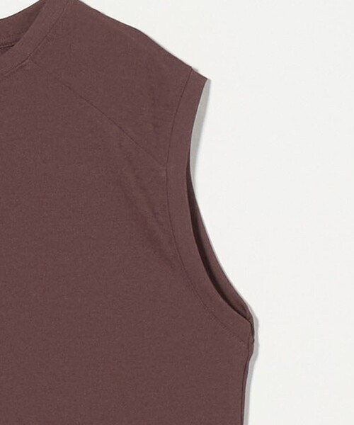 CITEN（シテン）の「＜CITEN＞エッセンシャルシアーノースリーブT（タンクトップ・レディース・ブラック/グレー系/ホワイト/ダークブラウン・FREE）」の13枚目の写真