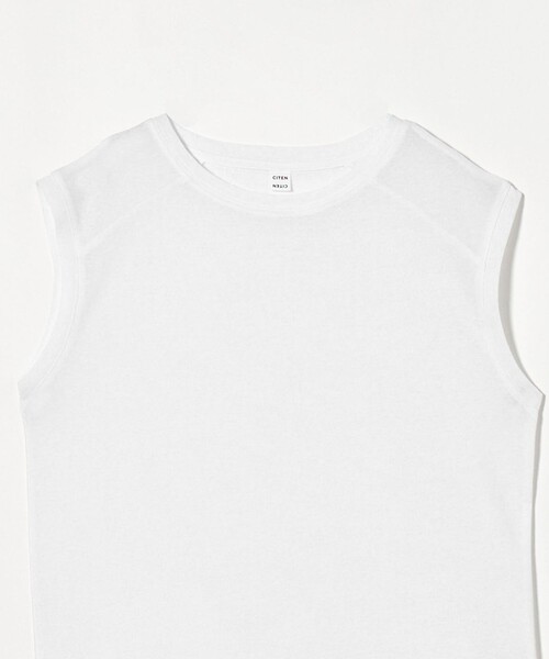 CITEN（シテン）の「＜CITEN＞エッセンシャルシアーノースリーブT（タンクトップ・レディース・ブラック/グレー系/ホワイト/ダークブラウン・FREE）」の17枚目の写真