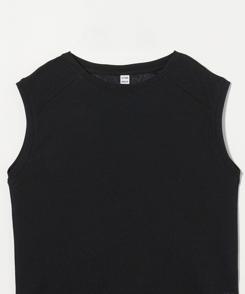 CITEN（シテン）の「＜CITEN＞エッセンシャルシアーノースリーブT（タンクトップ・レディース・ブラック/グレー系/ホワイト/ダークブラウン・FREE）」の21枚目の写真