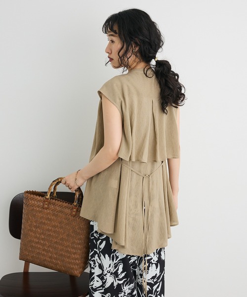CRAFT STANDARD BOUTIQUE(クラフトスタンダードブティック)の「ヴィンテージボイルバックデザインブラウス(シャツ/ブラウス・レディース・ベージュ/チャコールグレー/ホワイト/レッド・FREE)」の13枚目の写真