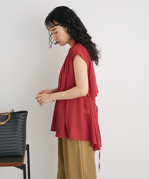 CRAFT STANDARD BOUTIQUE(クラフトスタンダードブティック)の「ヴィンテージボイルバックデザインブラウス(シャツ/ブラウス・レディース・ベージュ/チャコールグレー/ホワイト/レッド・FREE)」の20枚目の写真