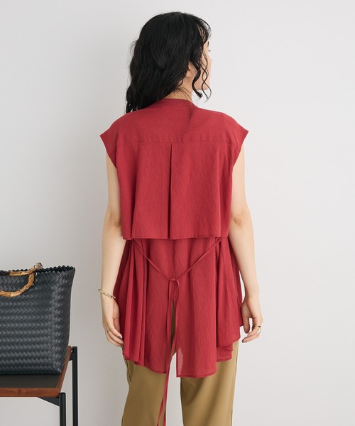 CRAFT STANDARD BOUTIQUE(クラフトスタンダードブティック)の「ヴィンテージボイルバックデザインブラウス(シャツ/ブラウス・レディース・ベージュ/チャコールグレー/ホワイト/レッド・FREE)」の21枚目の写真