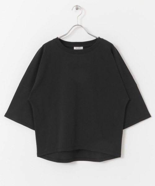 FORK&SPOON（フォークアンドスプーン）の「FORK&SPOON　ハイツイストコットンワイドTシャツ（Tシャツ/カットソー・レディース・ブラウン/ブラック/オフホワイト・1）」の21枚目の写真