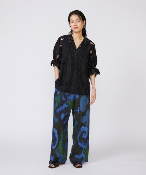 INED(イネド)の「トルコレースブラウス《la veille by SUPERIOR CLOSET》(シャツ/ブラウス・レディース・ブラック/オフホワイト・9号)」の3枚目の写真