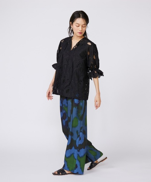 INED(イネド)の「トルコレースブラウス《la veille by SUPERIOR CLOSET》(シャツ/ブラウス・レディース・ブラック/オフホワイト・9号)」の5枚目の写真