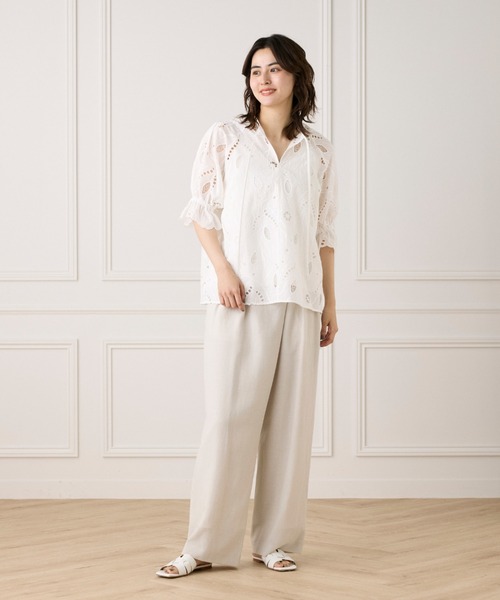 INED(イネド)の「トルコレースブラウス《la veille by SUPERIOR CLOSET》(シャツ/ブラウス・レディース・ブラック/オフホワイト・9号)」の9枚目の写真