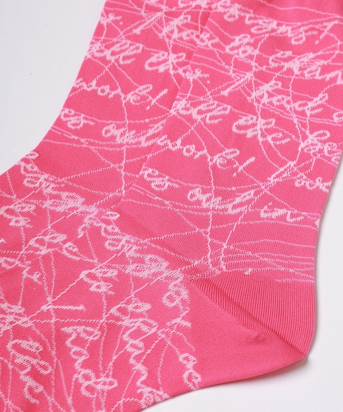 mintdesigns(ミントデザインズ)の「INK LETTER SOCKS(ソックス/靴下・レディース・ブラック/ブルー/ベージュ/ピンク・M)」の13枚目の写真
