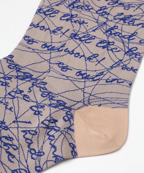 mintdesigns(ミントデザインズ)の「INK LETTER SOCKS(ソックス/靴下・レディース・ブラック/ブルー/ベージュ/ピンク・M)」の16枚目の写真