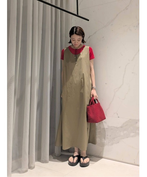 allureville アルアバイル デニムジャンパースカート ワンピース アルアバイル カラーデニムタイトフィットワンピース ジャンパー