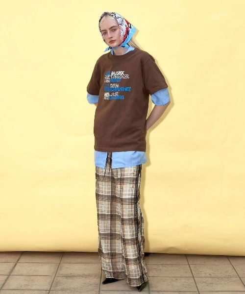 MAISON SPECIAL(メゾンスペシャル)の「Side Pico Lace Sheer Plaid Pants/サイドピコレースシアーチェックパンツ【MAISON SPECIAL/メゾンスペシャル】■セットアップ対応■(その他パンツ・レディース・ネイビー/ベージュ/ブルー・36/38)」の8枚目の写真