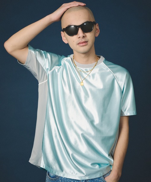 Hub&Spoke(ハブアンドスポーク)の「HUB&SPOKE ゲーム Tee(Tシャツ/カットソー・メンズ・サックスブルー/ネイビー・MEDIUM/LARGE/X-LARGE)」の1枚目の写真