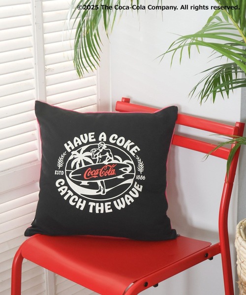 ♡クッションカバー/COCOブラックロゴ/新品 Coca-Cola／BAYFLOW】クッションカバー（クッション/クッション