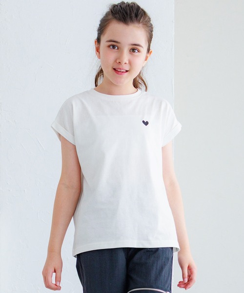 セール】キッズ 親子お揃いフレンチスリーブロゴTシャツ（Tシャツ