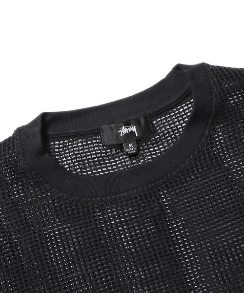 Stussy メッシュ ネイビー　Cotton Mesh stussy 楽天市場】ステューシー STUSSY カットソー 長袖 メンズ Cotton